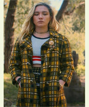 Yelena Belova Yellow Plaid Coat