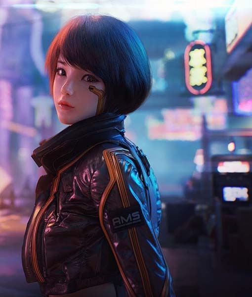 Cyberpunk Syn Leather Jacket