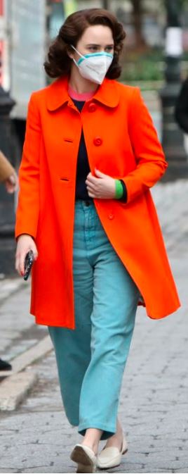 Miriam Maisel Orange Mid-Length Coat