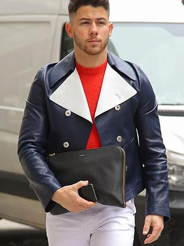 The Voice Premiere NYC Nick Jonas Leather Jacket