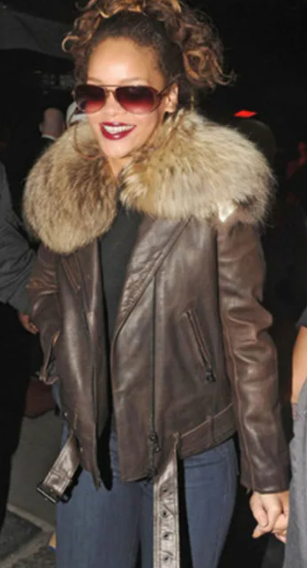 Rihanna Brown Jacket