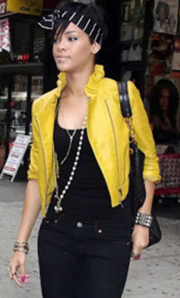 Rihanna Yellow Jacket
