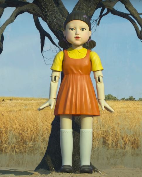 Squid Game Doll Brown Frock