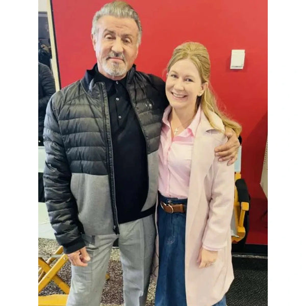 Tulsa King Sylvester Stallone Black Puffer Jacket