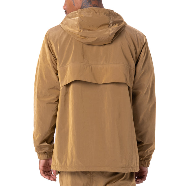 Comfort Metallic Nylon Anorak Unisex Hoodie – Vintage Jacket