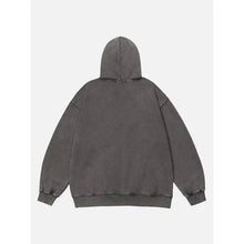 Aelfric Eden Washed Lightning Print  Hoodie