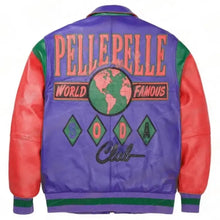 Pelle Pelle Red Purple & Yellow Soda Club Jacket | Leather Jacket