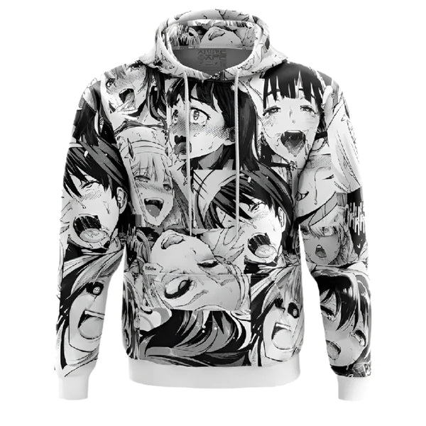Ahegao Manga Collage Hoodie