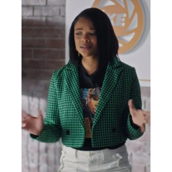 Strength of a Woman Ajiona Alexus Green Blazer