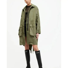 All Saints Milla Relaxed Fit Printed Parka Cotton Jacket