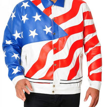 American Flag Leather Jacket