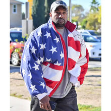 Kanye West American Flag Bomber Jacket