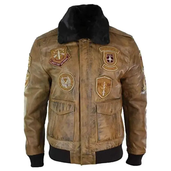 Mens Fur Bomber Jacket – Vintage Jacket