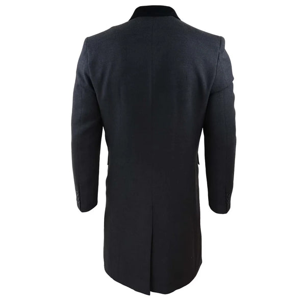 Double Breasted Wool Long Overcoat – Vintage Jacket
