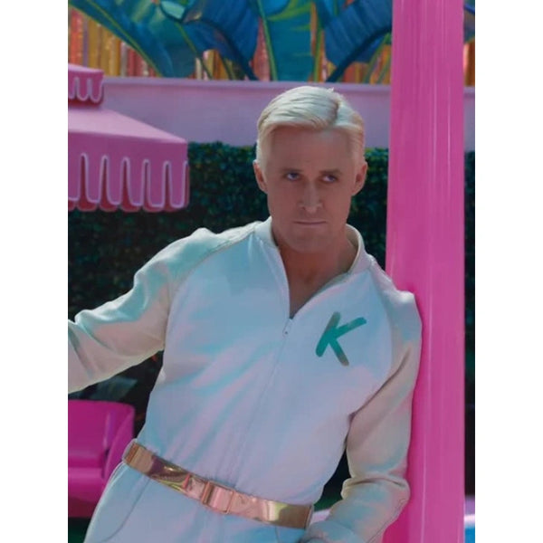 White Barbie 2023 Ryan Gosling Jumpsuit