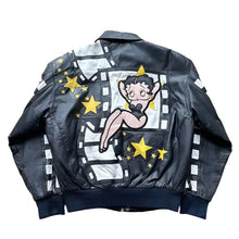 Betty Boop Vintage Black Leather Jacket