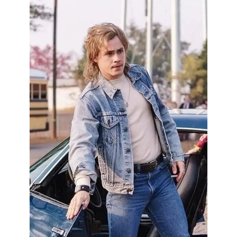 Stranger Things Season 4 Billy Hargrove Blue Jacket – Vintage Jacket Stranger Things Season 4 Billy Hargrove Blue Jacket – Vintage Jacket