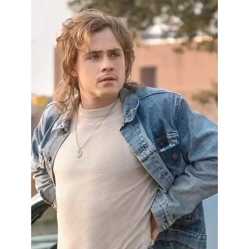 Stranger Things Season 4 Billy Hargrove Blue Jacket – Vintage Jacket Stranger Things Season 4 Billy Hargrove Blue Jacket – Vintage Jacket