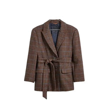 Blake Lively Brown Plaid Blazer