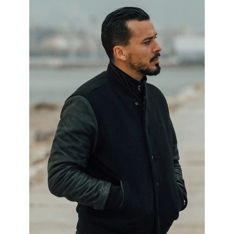 Lyes Blood Coast Tewfik Jallab Coast Black Bomber Jacket – Vintage