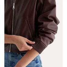 Burgundy-Cropped-Bomber-Leather-Jacket