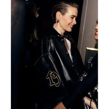 Sarah Paulson Met Gala After Party Black Leather Jacket