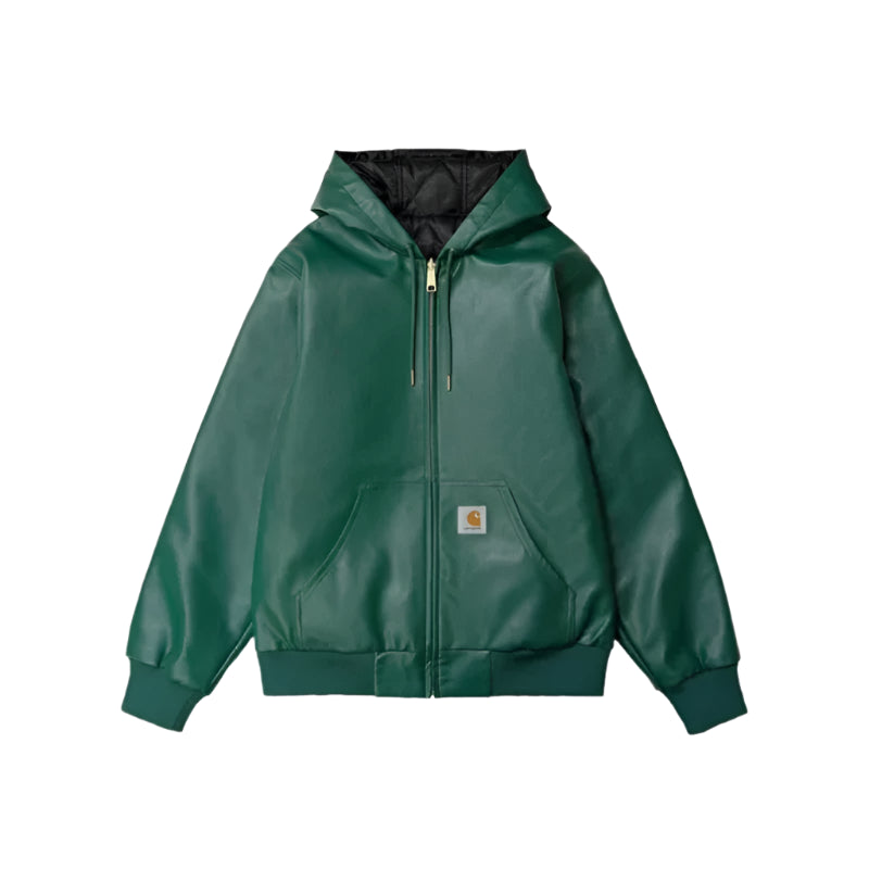 え*z様 Carhartt ダークグリーン フルジップジャケット Carhartt JQ643 アクティブジャケット | メンズS - 札幌 ビンテージ