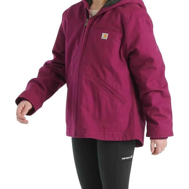90s Carhartt カーハート シエラジャケット 裏ボア パープル M Carhartt Lined Hooded Active Purple Jacket – Vintage Jacket