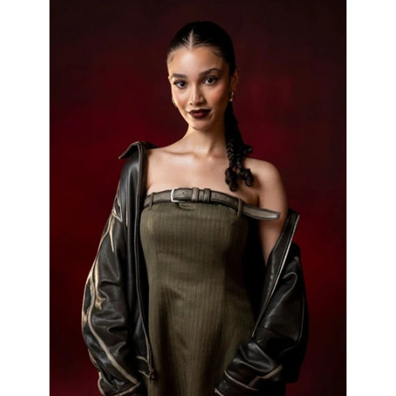 italian silk layered dress Italian silk Layered Convertible dress Style 16332 one size (Fits S M L) / taupe main image 0