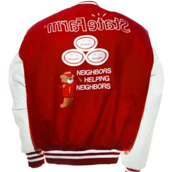 Travis Scott Cactus Jack x State Farm Varsity Jacket  Limited Edition   Vintage Jacket