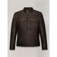 Contraband Mark Wahlberg Distressed Brown Leather Jacket