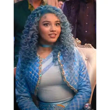 Descendants The Rise Of Red 2024 Malia Baker  Blue Leather Jacket