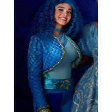 Descendants The Rise Of Red 2024 Malia Baker  Blue Leather Jacket