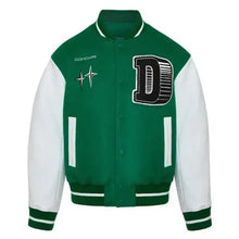 Doncare-The-Gambler-Green-and-White-Varsity-Jacket