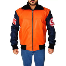 Goku Dragon Ball Orange Leather Jacket