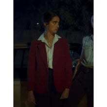 Geraldine Viswanathan Drive Away Dolls Red Blazer