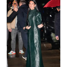 Dua Lipa Leather Trench Coat