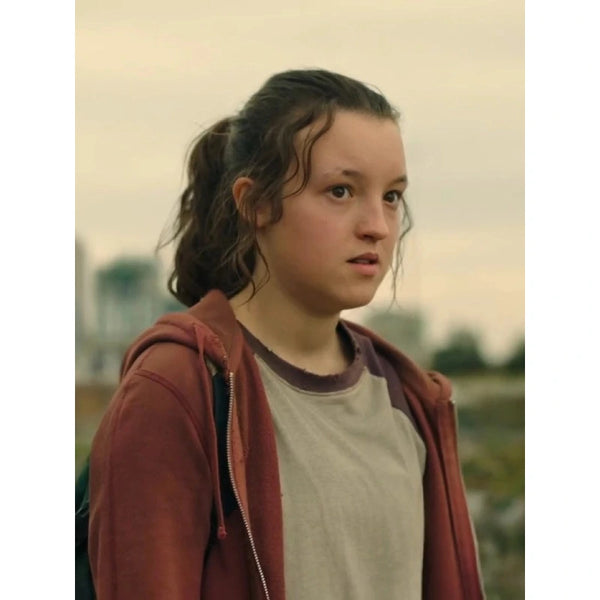 Bella Ramsey The Last Of Us 2023 Maroon Hoodie
