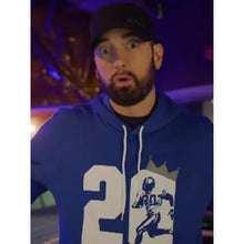 Eminem Barry Sanders Blue Hoodie