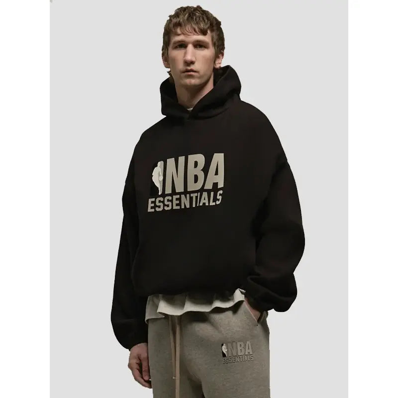 NBA Essentials Black Hoodie – Vintage Jacket
