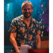 Fight Or Flight 2025 Josh Hartnett Blue Floral Print Shirt