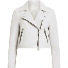 Gen V S02 Maia Jae White Leather Jacket | Trendy TV Series Outfit