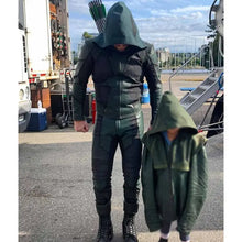 Green Arrow Stephen Amell S08 Hooded Jacket