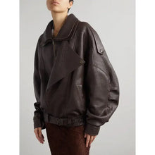 Hailey Bieber Brown Leather Jacket