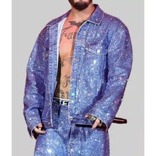 Coachella Sparkly J Balvin Jean Jacket
