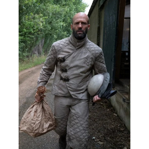 The Jason Statham The Beekeeper 2024 Quilted Jacket Vintage Jacket