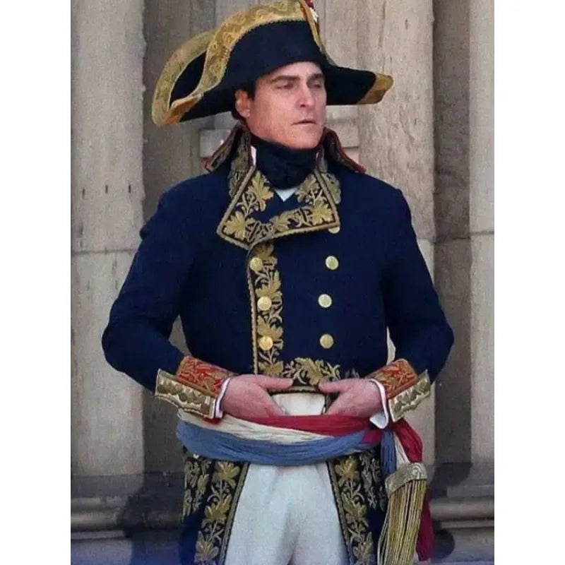 Napoleon Movie Joaquin Phoenix Blue Coat – Vintage Jacket Napoleon Movie Joaquin Phoenix Blue Coat – Vintage Jacket