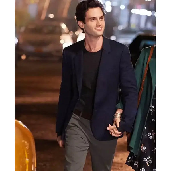 Penn Badgley You Joe Goldberg Blue Blazer