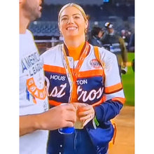Kate Upton Justin Verlander Astros Satin Jacket