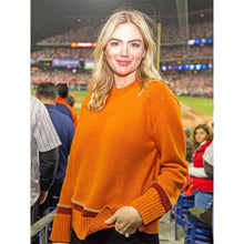 Kate Upton Orange Sweater